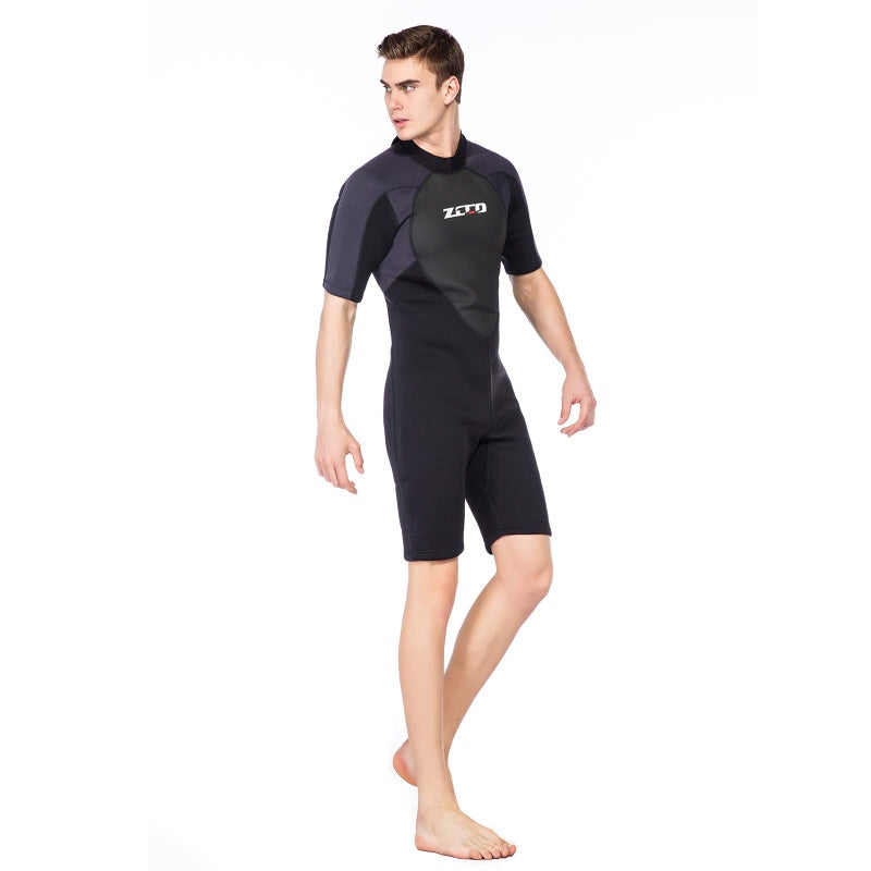 ZCCO Shorty Wetsuit Men's 3mm Premium Neoprene Full Sleeve for Snorkeling, Surfing,Canoeing,Scuba Diving Suits (3MM,M) - Image 5